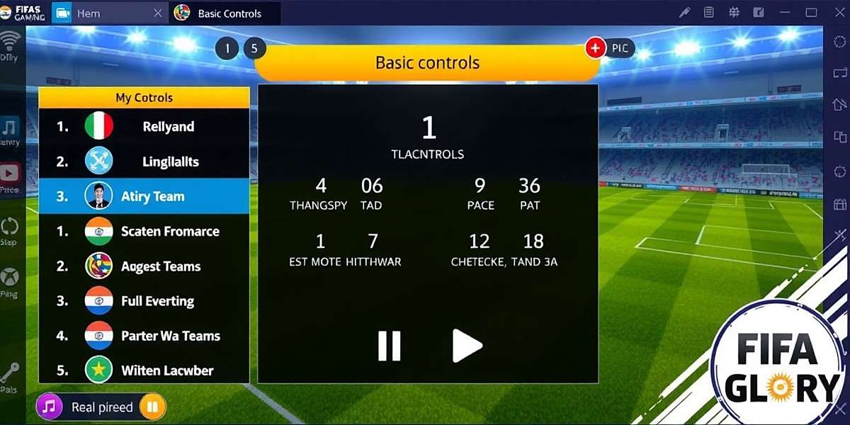 India's FIFA Glory beginner guide showing basic controls and team selection with India's FIFA Glory watermark