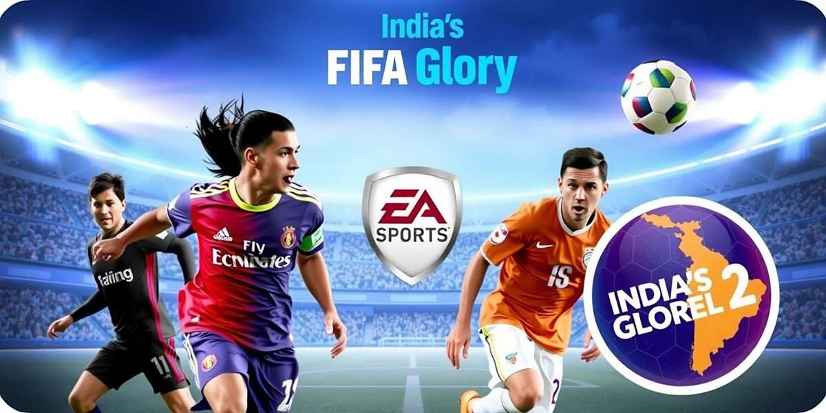 India's FIFA Glory game cover showing Indian football players in action with India's FIFA Glory watermark